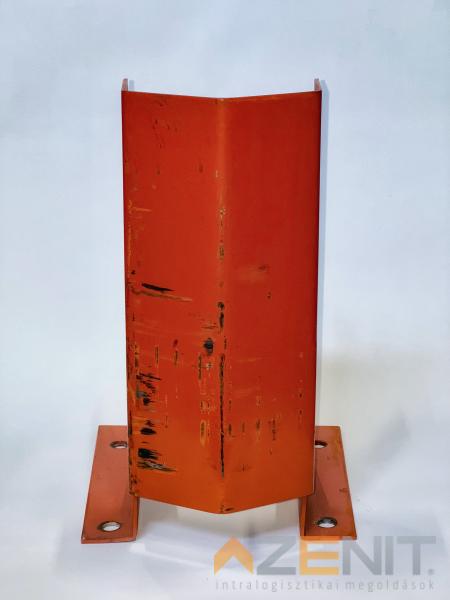 Oszlopvédő U típus 120/400 mm festett narancssárga használt