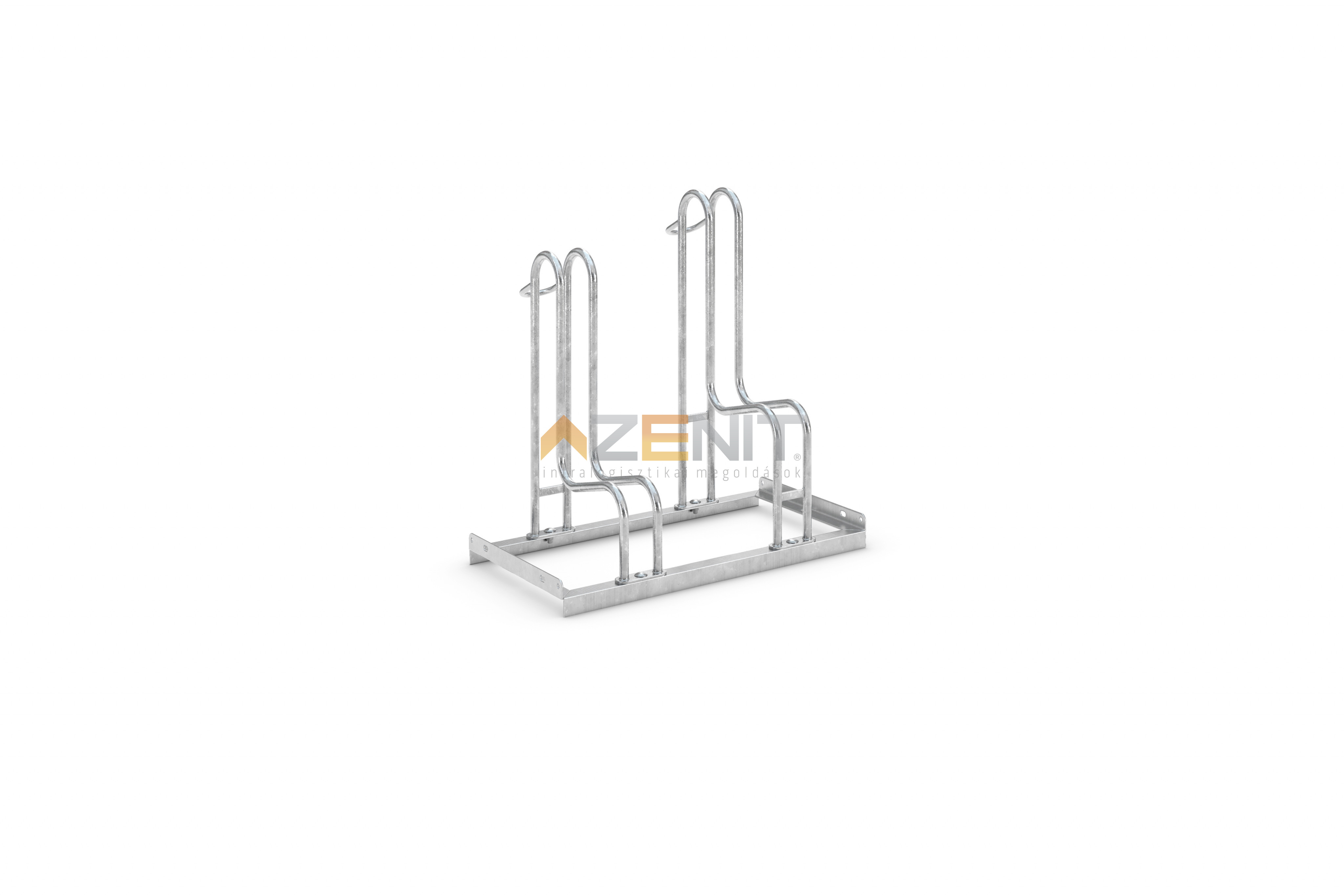 Kengyeles kerékpártároló 2 tárolóhellyel 700 mm hosszú egyoldalas kivitel