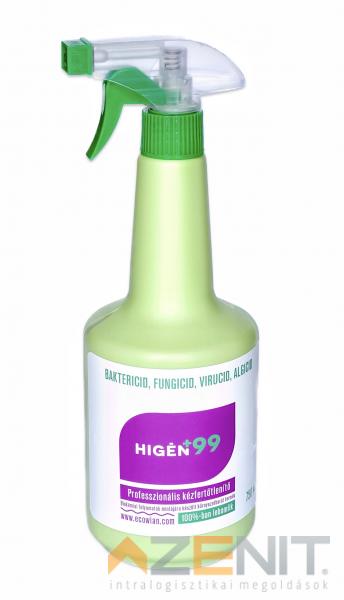 Higén + 99 professzionális kézfertőtlenítőszer 0,75 ml, szórófejes flakonban