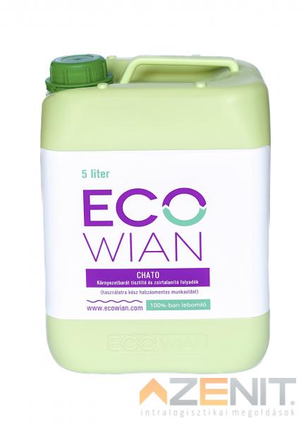 Ecowian CHATO környezetbarát tisztító + zsírtalanító folyadék (habzás mentes) 5 l, kannában